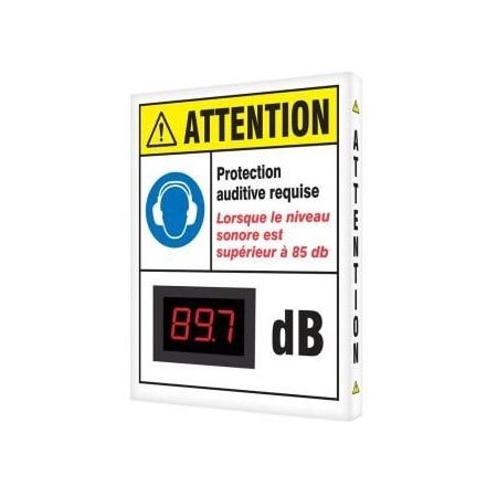 Accuform OSHA CAUTION INDUSTRIAL DECIBEL METER FRSCS605 FRSCS605
